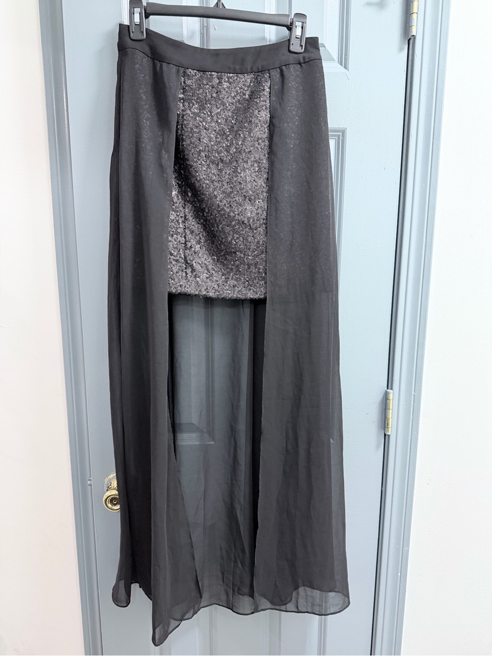 AKIRA Black Sequin High-Low
Tulle Skirt